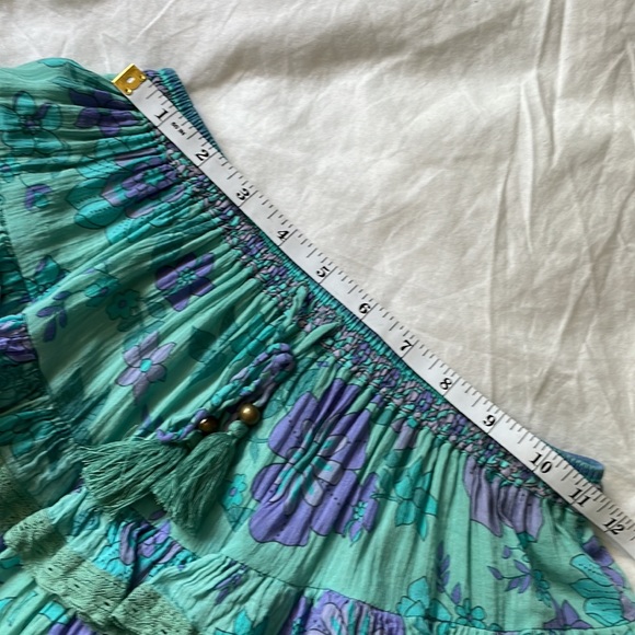 Spell and the gypsy collection buttercup ocean tiered ruffle mini skirt - Picture 11 of 17